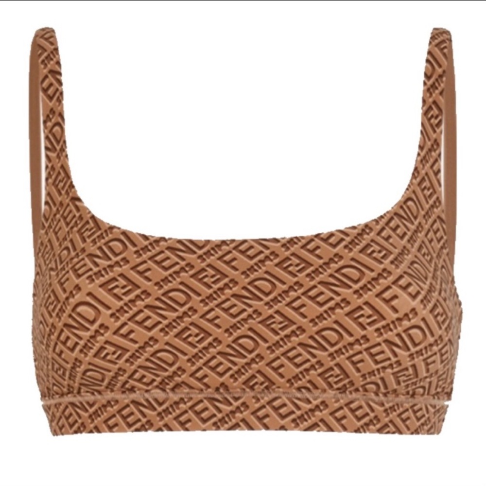 FENDI x SKIMS Scoop Neck Bralette (California/Tan)